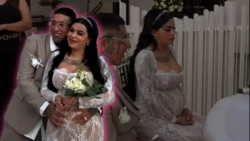 Mona y Geros se casan en íntima boda civil meses antes del nacimiento de su bebé
