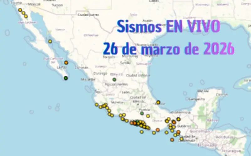 Monitoreo en Vivo: Sismos en Jalisco y México este 26 de marzo de 2026
