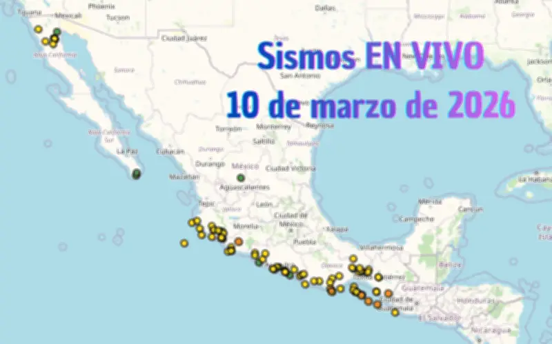 Monitoreo en Vivo: Sismos en Jalisco y México este Martes 10 de Marzo de 2026