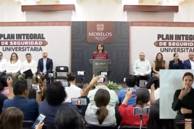 Morelos presenta plan integral de seguridad para proteger a estudiantes universitarios