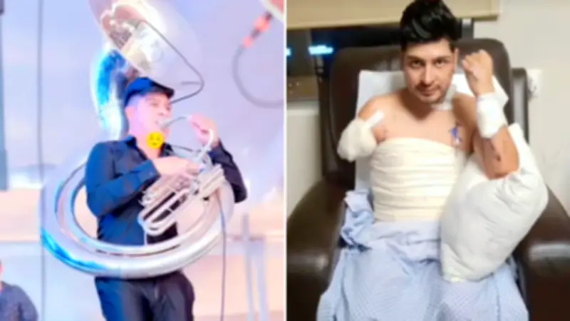 Músico Andrés Mendoza denuncia censura tras perder brazo en accidente laboral