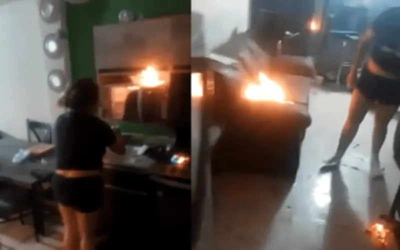 Mujer incendia su casa en Torreón tras discusión con su pareja; caso se viraliza