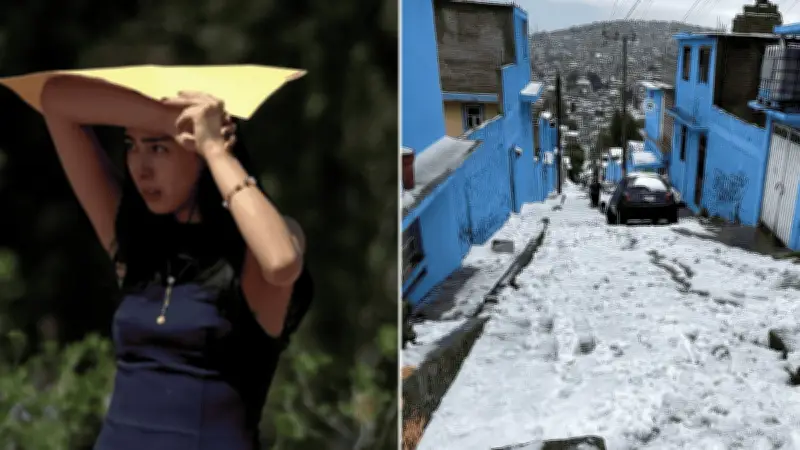 México enfrenta un clima dividido: calor extremo y lluvias intensas este viernes