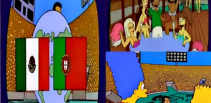 México vs Portugal revive episodio de Los Simpson en reapertura del Estadio Banorte