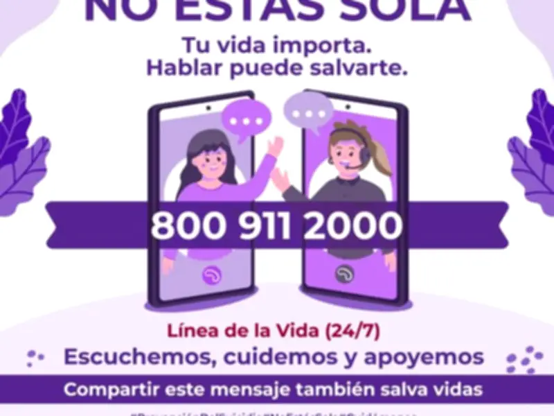 Naucalpan activa Línea de la Vida para apoyo psicológico las 24 horas
