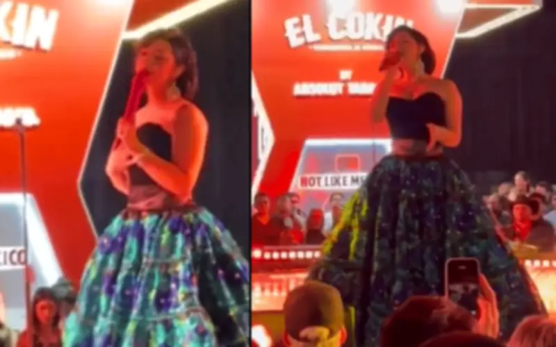 Ángela Aguilar enfrenta críticas por presentación en restaurante de Zapopan