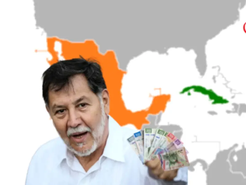 Noroña intenta donar 64 mil pesos a Cuba pero el envío es rechazado por el banco