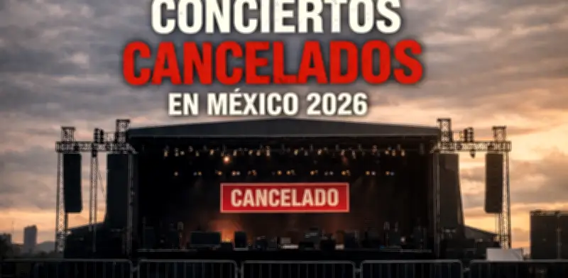 Ola de cancelaciones de conciertos en México durante 2026: causas y reembolsos