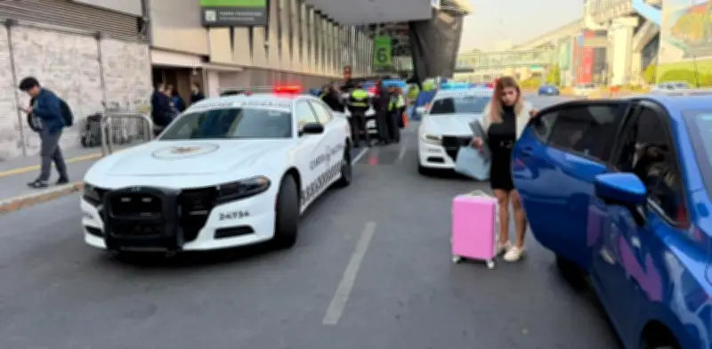 Operativo contra taxis de aplicación en AICM continúa en calma; habilitan nueva bahía