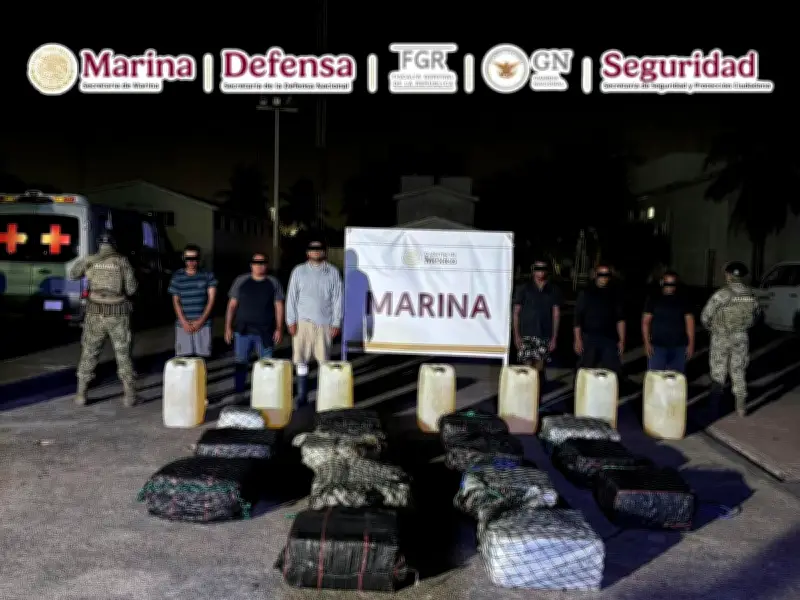 Operativo en Michoacán decomisa 650 kilos de cocaína y detiene a seis personas