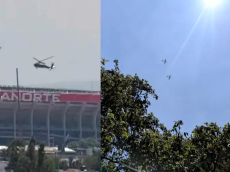 Operativo Kukulcán: Helicópteros y Aviones Militares Sobre el Estadio Banorte
