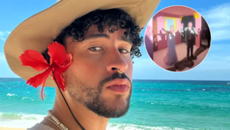 Pareja mexicana se hace viral por recrear La casita de Bad Bunny en su boda | VIDEO