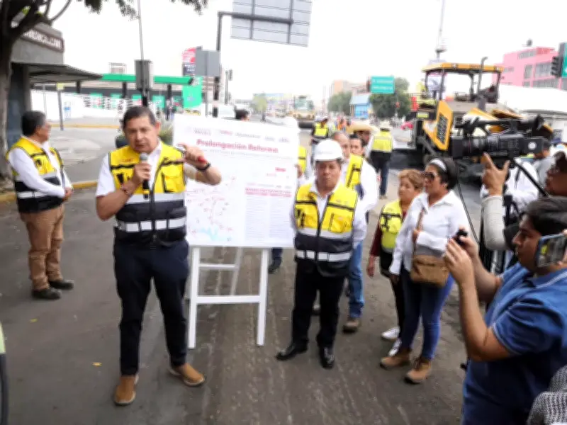 Pavimentación de Prolongación Reforma en Puebla avanza con inversión estatal