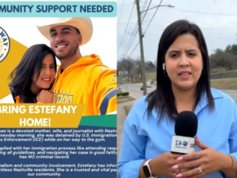 Periodista colombiana detenida por ICE en Tennessee mientras conducía auto de su medio