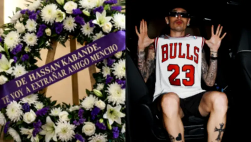 ¿Peso Pluma envió flores al velorio de 'El Mencho'? La imagen viral que desató polémica