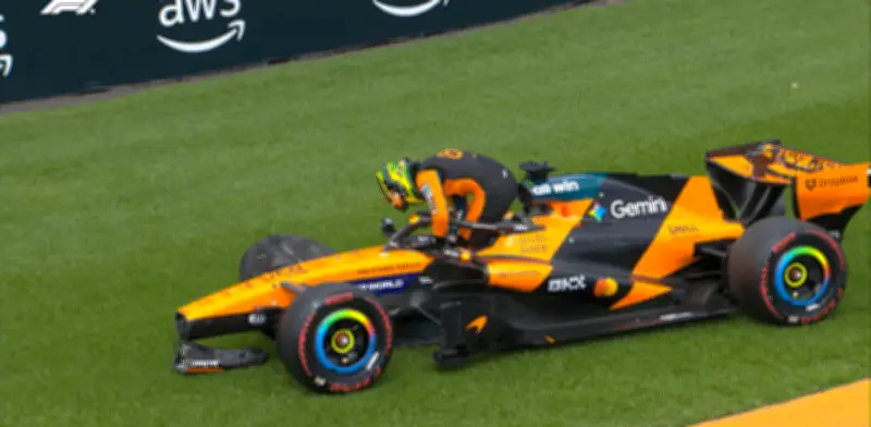 Piastri se estrella camino a la parrilla y se pierde el GP de Australia de F1