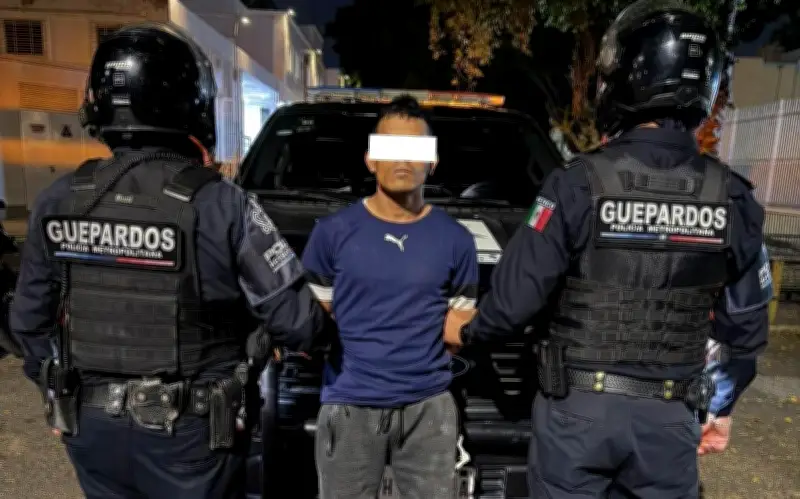 Policía Metropolitana captura a presunto narcomenudista en Tetlán, Guadalajara