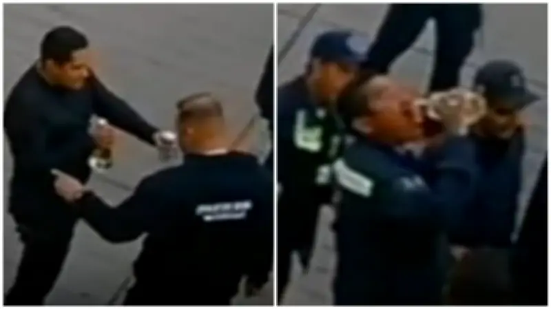 Policías de Zacatecas captados en video brindando con alcohol dentro de la corporación