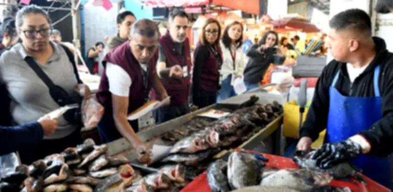 Profeco verifica precios de pescado en La Nueva Viga para proteger a consumidores