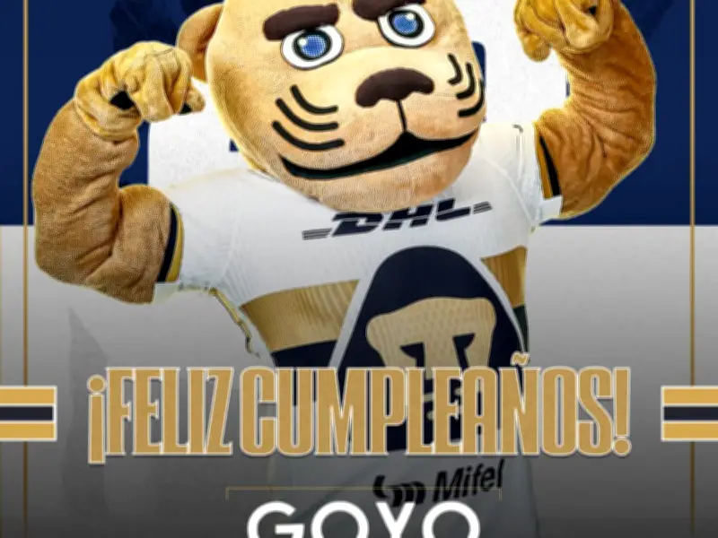 Pumas celebra 26 años de su emblemática mascota Goyo, símbolo de identidad felina