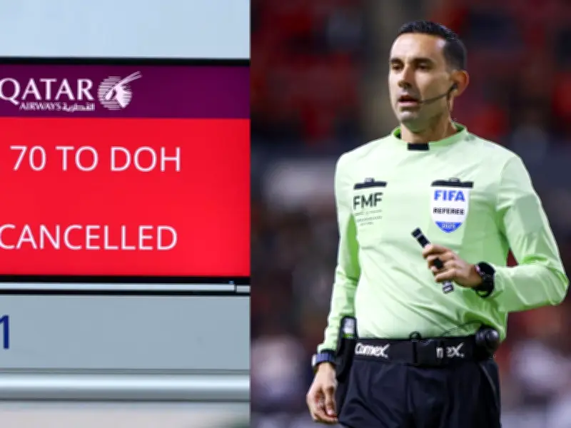 Árbitro mexicano César Arturo Ramos varado en Qatar tras desvío de vuelo por conflicto en Medio Oriente