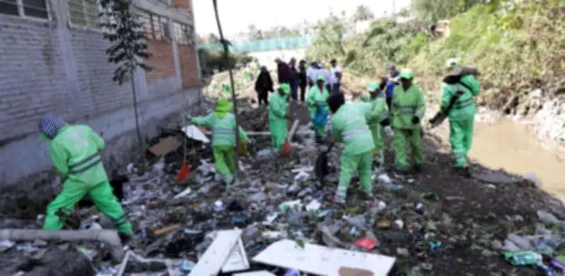 Recuperan 2.8 hectáreas en Barranca de Jalalpa tras retirar toneladas de basura y escombros