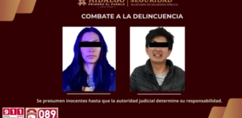 Recuperan botín de más de medio millón tras robo en Hidalgo y detienen a dos sospechosos