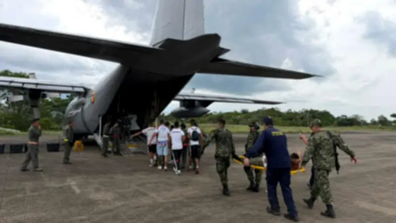 Rescatan a 83 militares tras accidente de avión Hércules en Colombia; descartan ataque