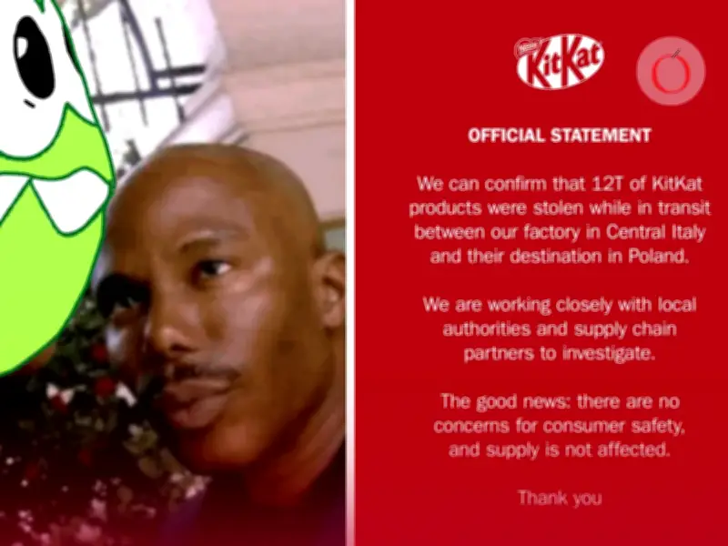 Robo de 12 toneladas de KitKat en Europa provoca desabasto y ola de memes de marcas