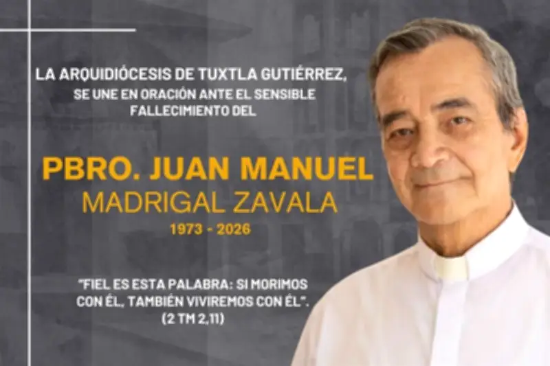 Sacerdote católico es hallado sin vida en el estado de Chiapas