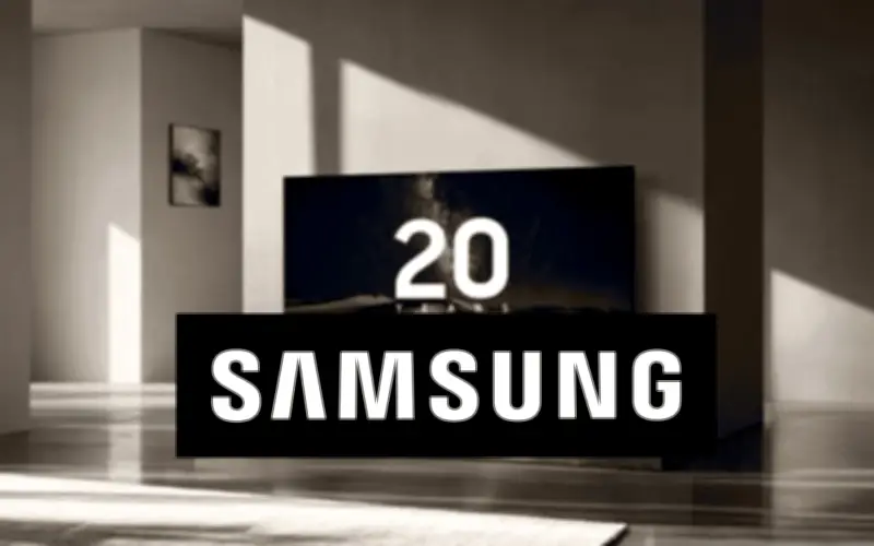 Samsung celebra 20 años como líder mundial en televisores con innovación constante