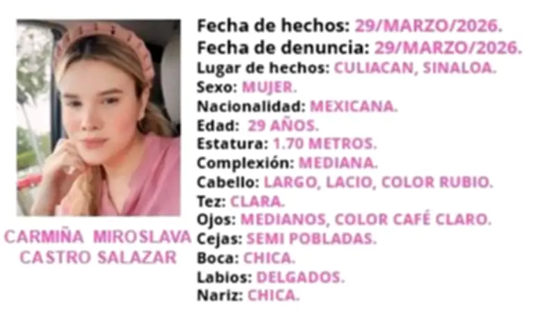 Secuestran a Carmiña Miroslava, influencer repostera en Culiacán, Sinaloa