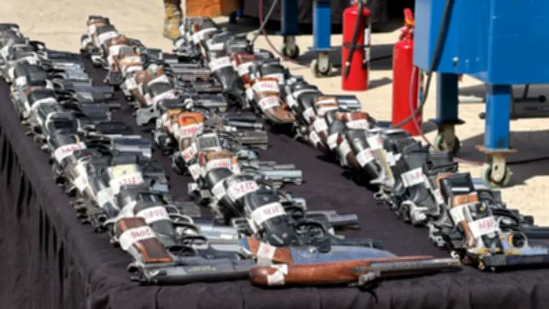 Sedena destruye más de 1,700 armas en Tijuana; 70% proceden de Estados Unidos