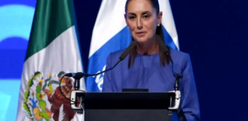 Sheinbaum afirma ante empresarios de Nuevo León que el T-MEC 'va bien' y busca renegociar aranceles