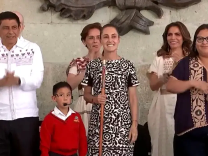 Sheinbaum conmemora 220 aniversario de Benito Juárez en Guelatao, Oaxaca