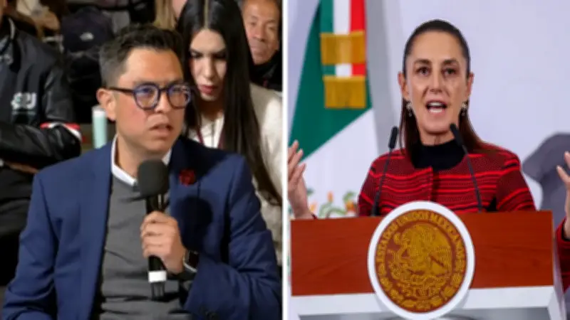 Sheinbaum desmiente a Infodemia: confirma que una mujer tomó el sol en Palacio Nacional