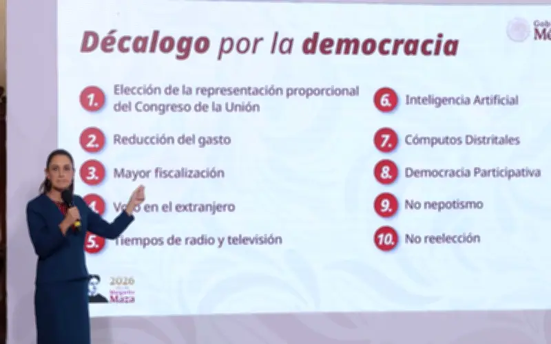 Sheinbaum Propone Reforma Electoral con 10 Cambios Constitucionales en México