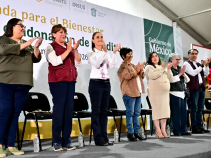 Sheinbaum refuerza programas sociales y educativos en gira por oriente del Edomex