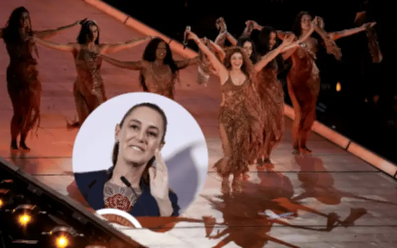Sheinbaum revela que vio a Shakira 'escondidita' desde Palacio Nacional
