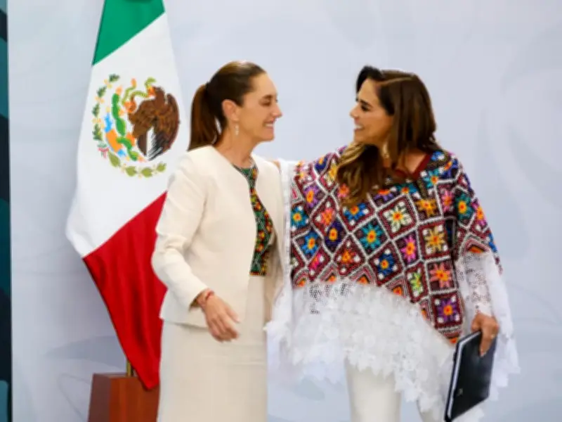 Sheinbaum y Lezama destacan transformación de Quintana Roo en justicia social y economía
