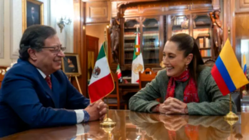 Sheinbaum y Petro dialogan sobre narcotráfico y conflicto en Medio Oriente