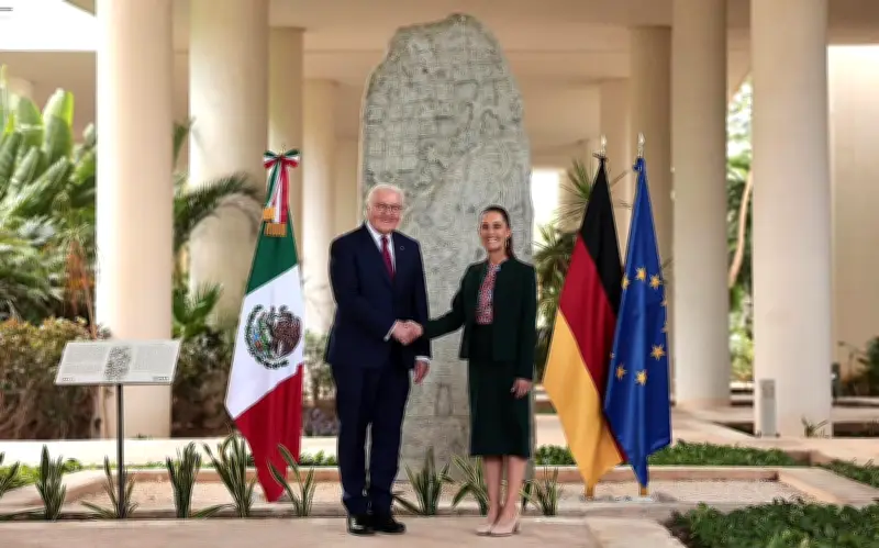 Sheinbaum y Presidente Alemán Reafirman Lazos Comerciales en Reunión en Cancún