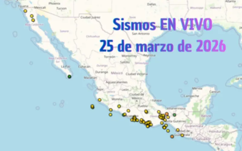 Sismos en Jalisco y México: Monitoreo en Vivo del 25 de Marzo de 2026
