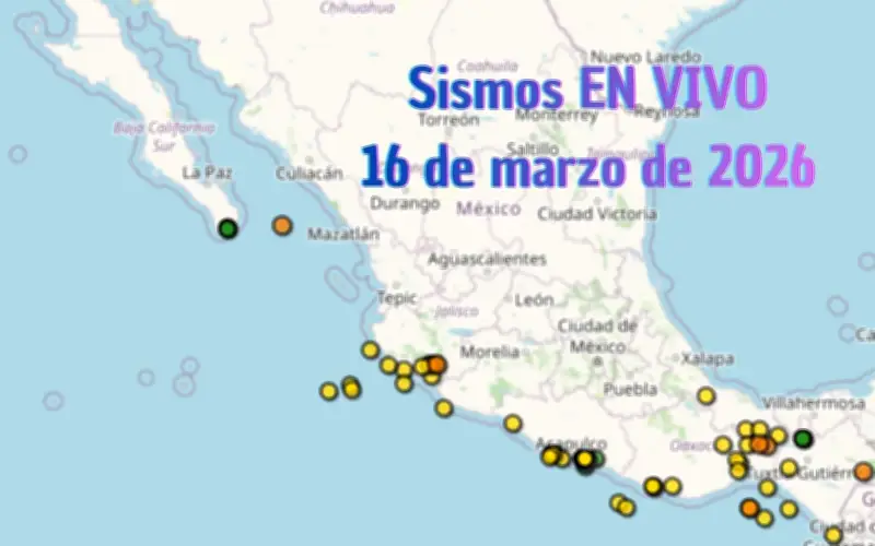 Sismos en México HOY: EN VIVO | Temblor en Jalisco y todo el país | Lunes 16 de marzo 2026