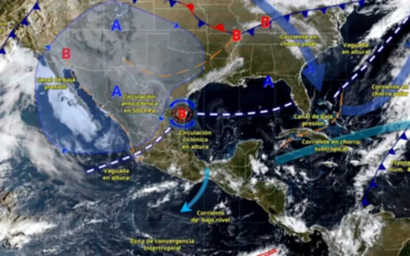 SMN alerta por lluvias intensas y calor extremo que afectarán a México esta semana