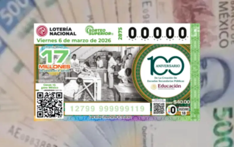 Sorteo Superior 2875 de la Lotería Nacional: Premio Mayor de 17 Millones de Pesos