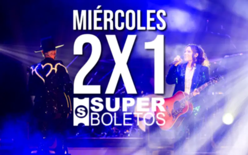 Superboletos ofrece 2x1 en conciertos de la Arena Guadalajara este 4 de marzo