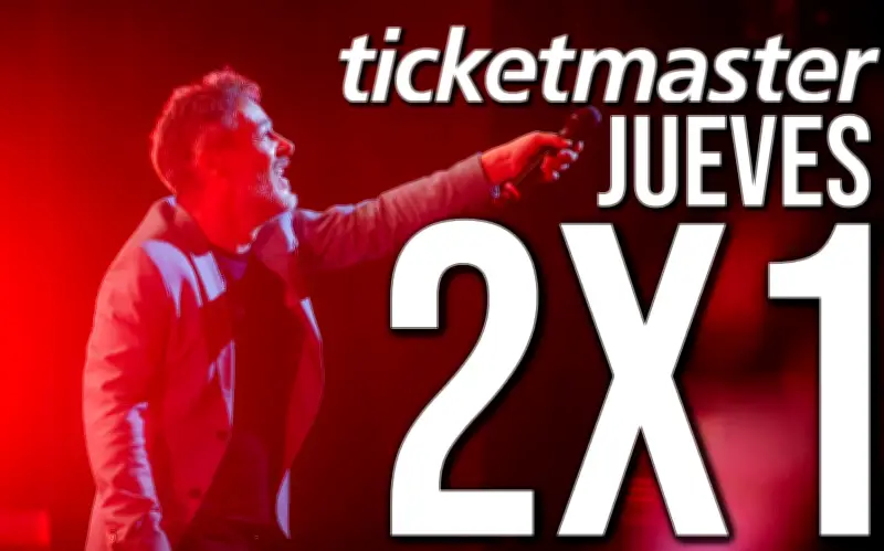 Ticketmaster ofrece 7 conciertos al 2x1 en Guadalajara solo este jueves