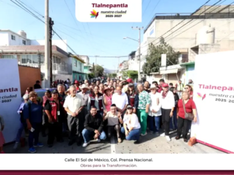 Tlalnepantla Rehabilita Calle El Sol de México para Mejorar Movilidad Urbana