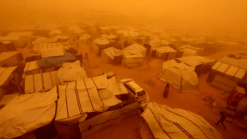 Tormenta de arena intensifica emergencia humanitaria en campamentos de Gaza